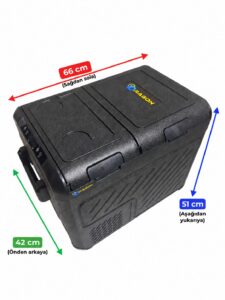 Araç Buzdolabı - 45 LT - Çift Kapak